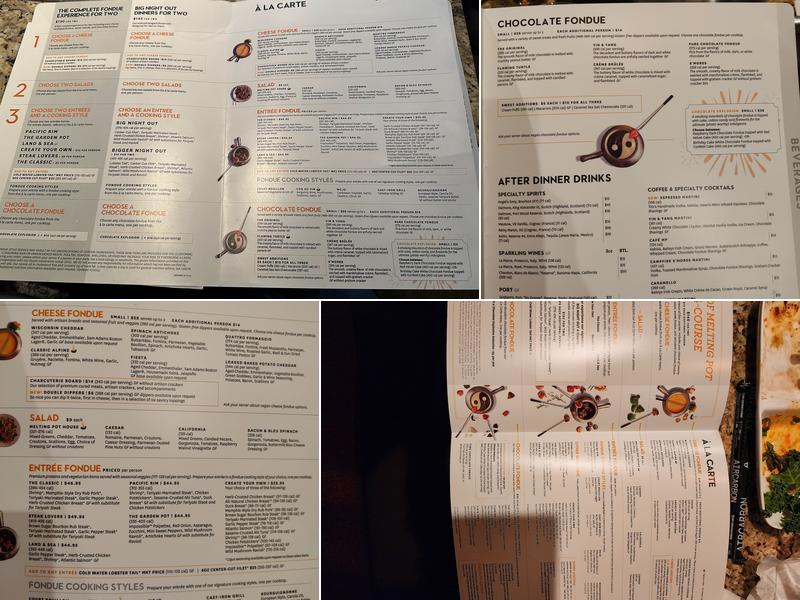 Melting Pot Menu