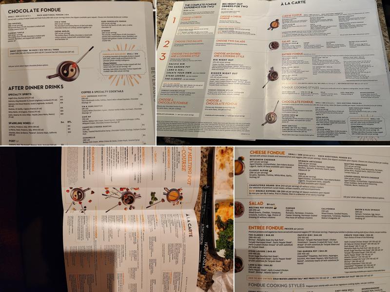 The Melting Pot Menu