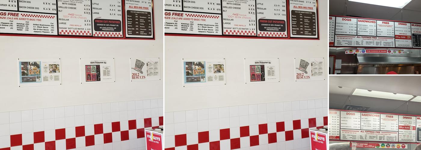 Five Guys Menu