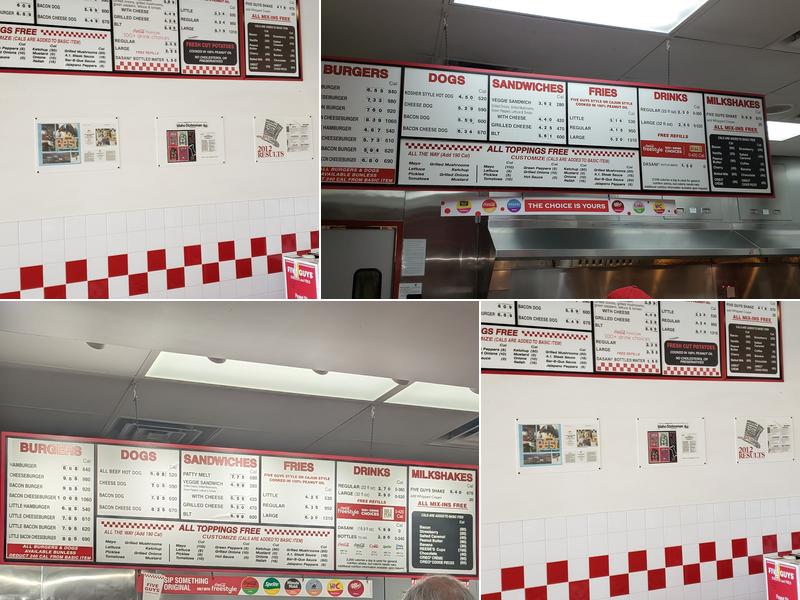 Five Guys Menu