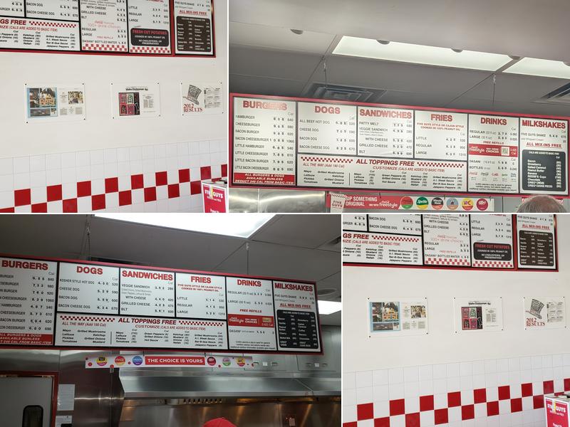 Five Guys Menu