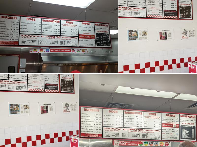 Five Guys Menu
