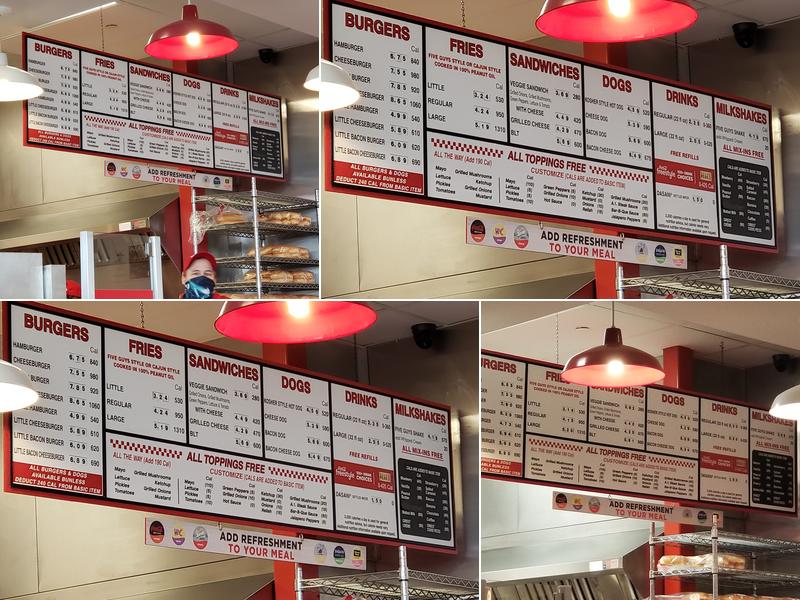 Five Guys Menu