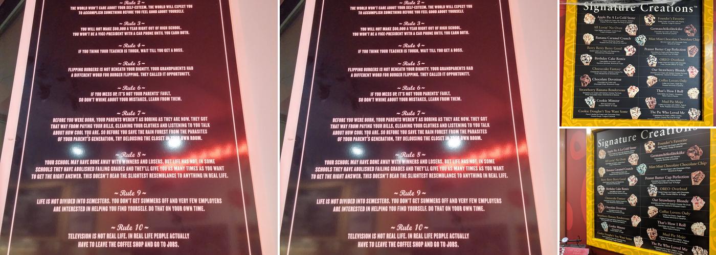 Cold Stone Creamery Menu