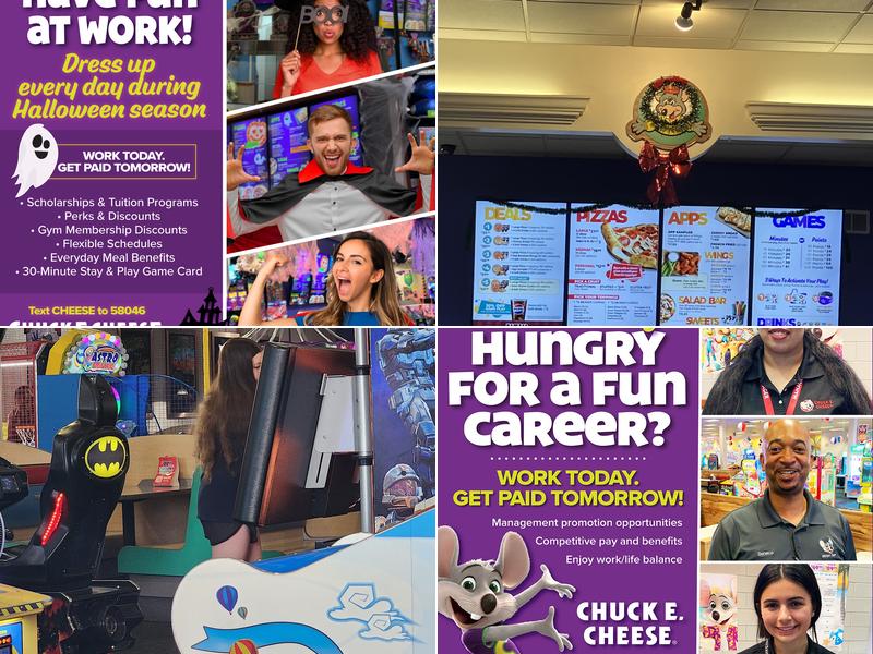Chuck E. Cheese Menu