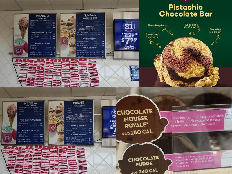 Baskin-Robbins Menu
