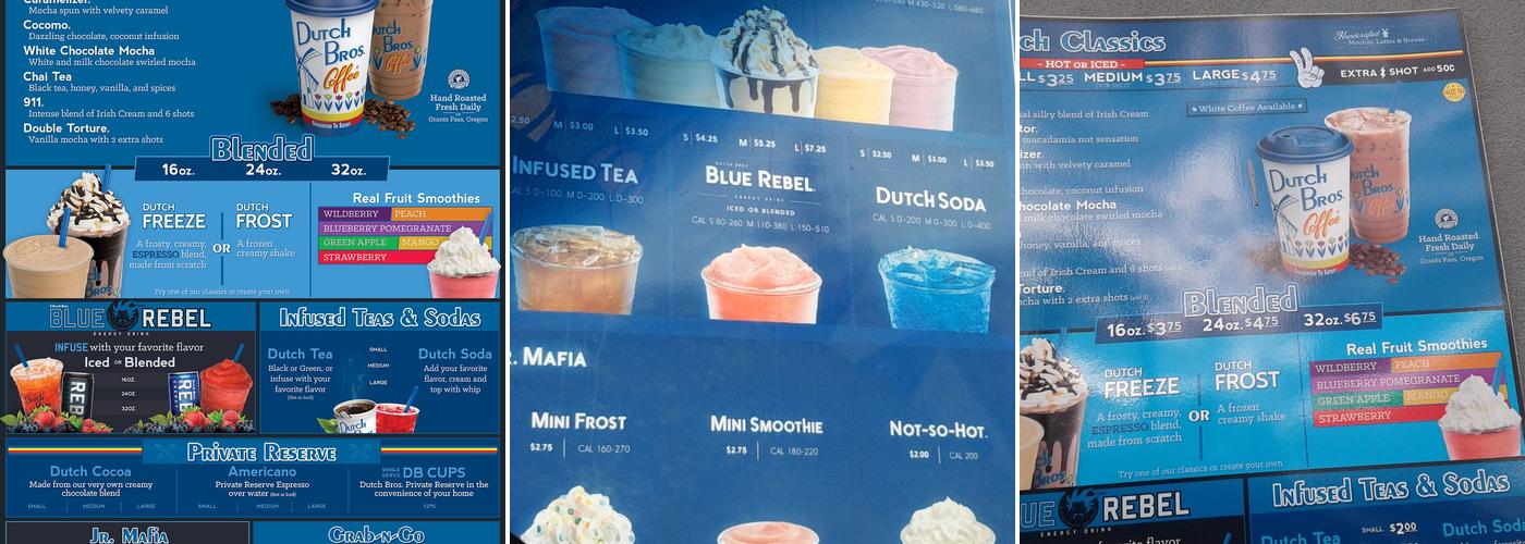 Dutch Bros Coffee Menu