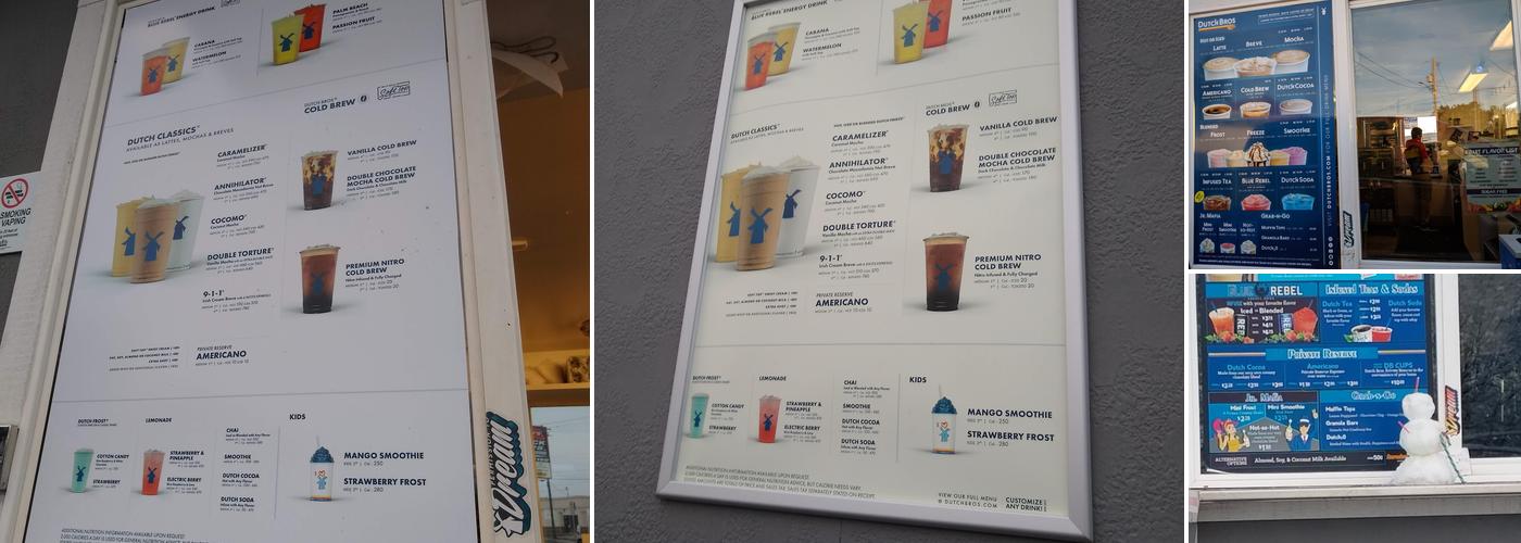 Dutch Bros Coffee Menu