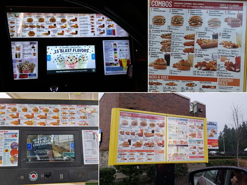 Sonic Drive-In Menu