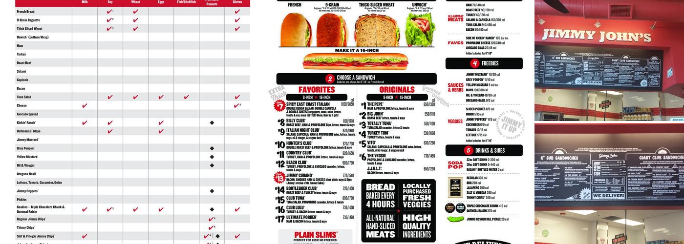 Jimmy John's Menu