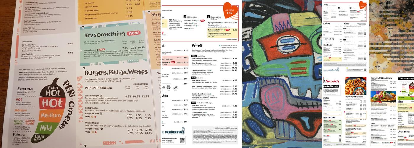 Nando's Menu
