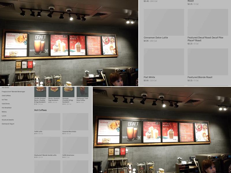 Starbucks Menu
