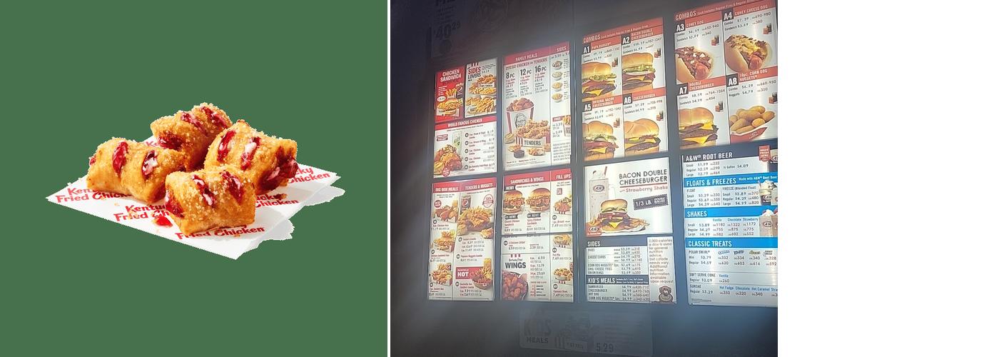 KFC Menu