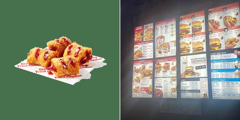 KFC Menu
