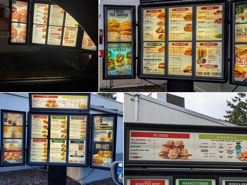 Arby's Menu