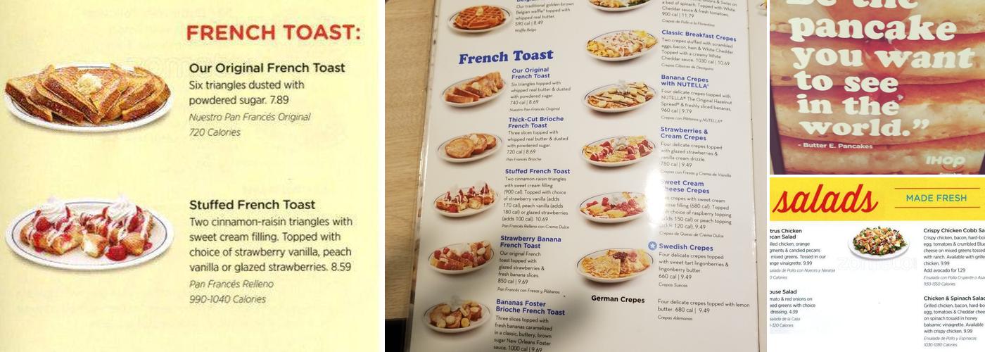IHOP Menu