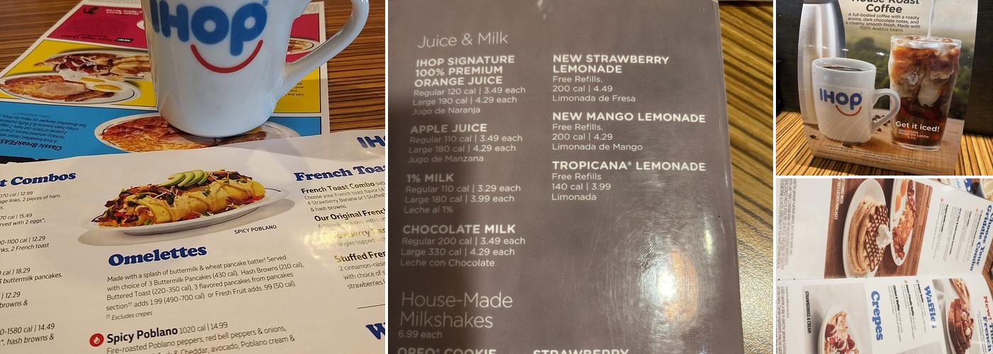 IHOP Menu