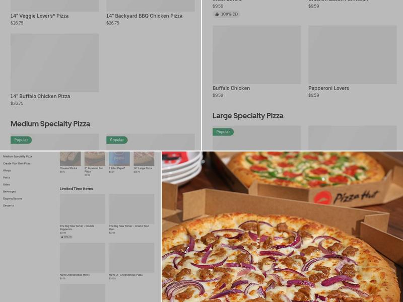 Pizza Hut Menu