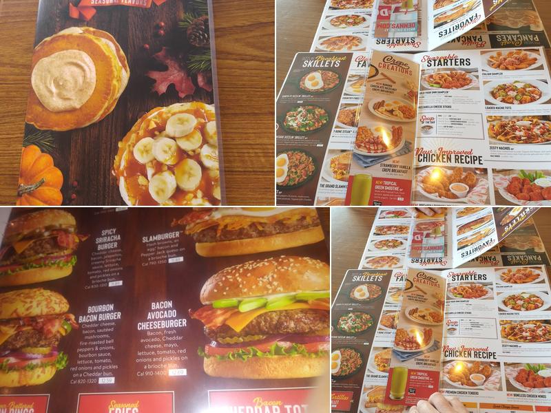 Denny's Restaurant Menu
