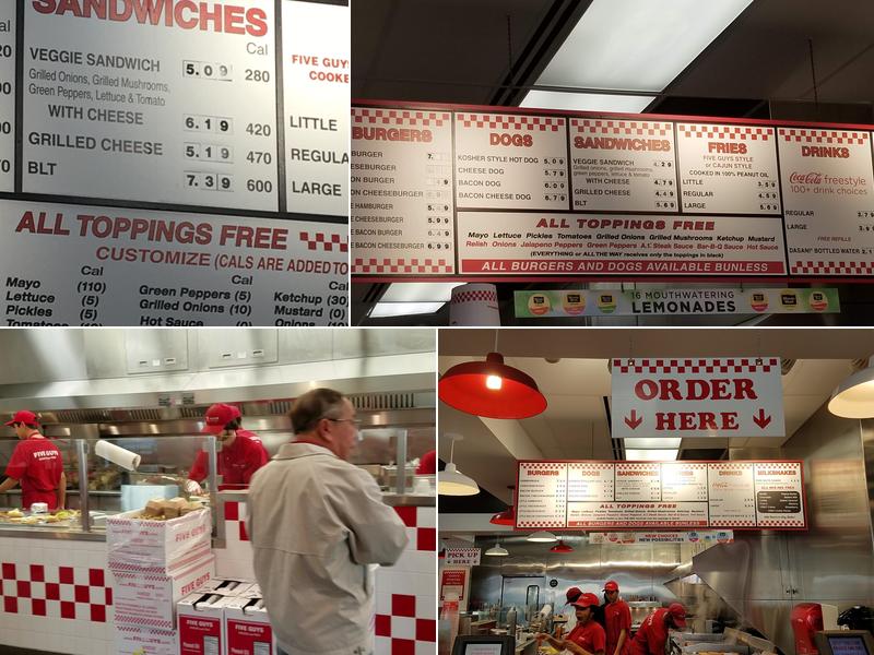 Five Guys Menu