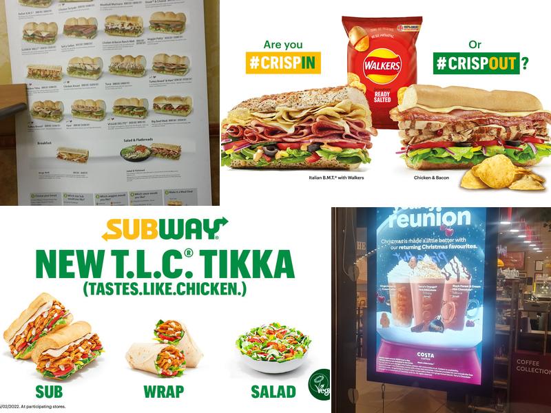 Subway Menu