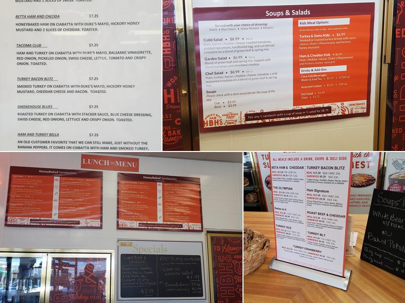 The Honey Baked Ham Company Menu