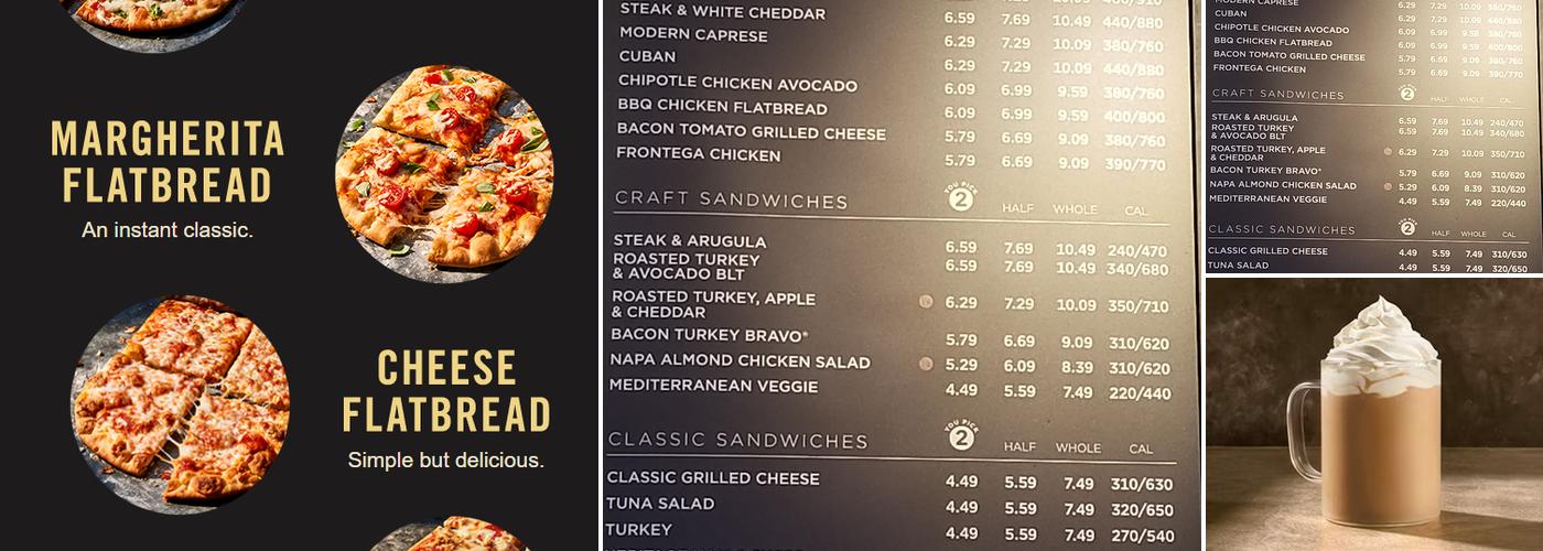 Panera Bread Menu