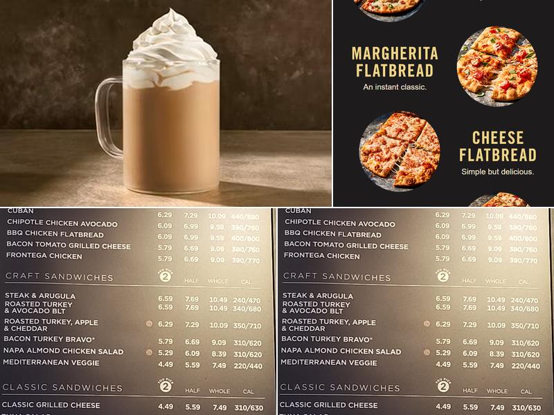 Panera Bread Menu