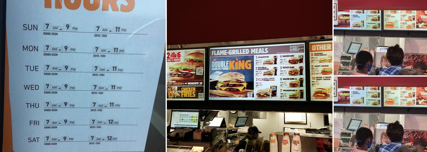 Burger King Menu