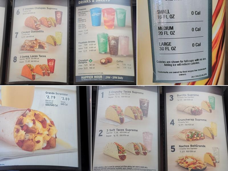 Taco Bell Menu