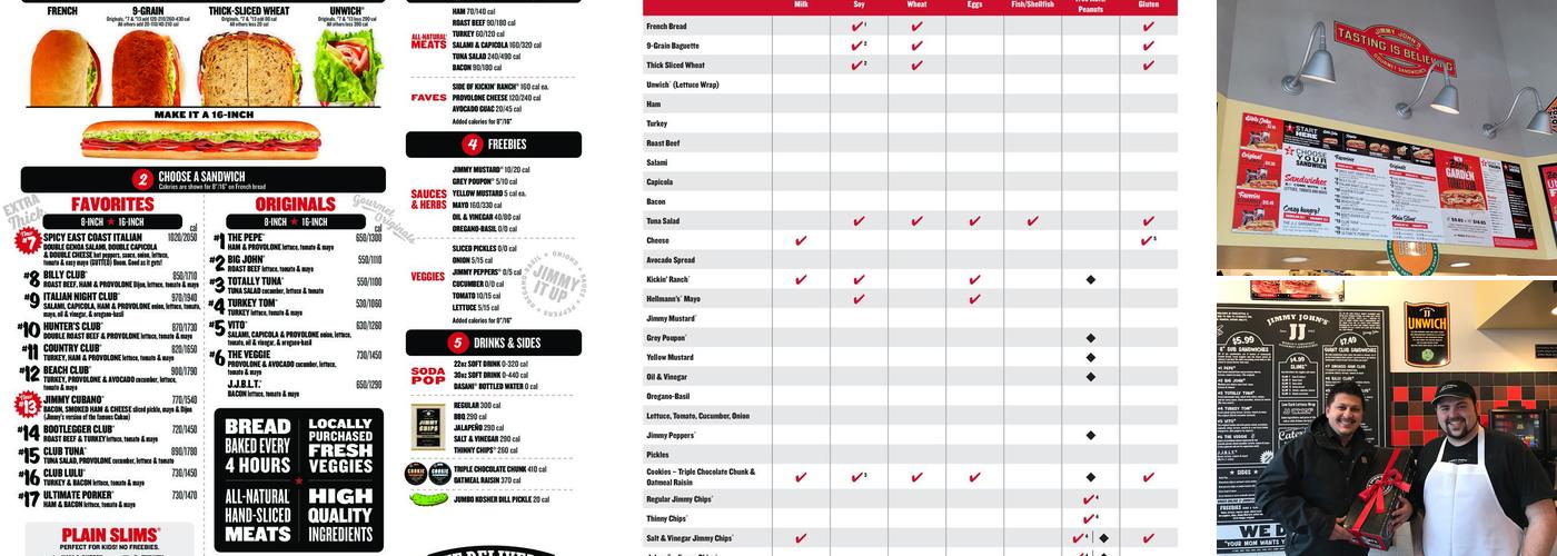 Jimmy John's Menu