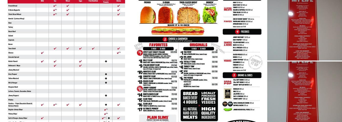 Jimmy John's Menu