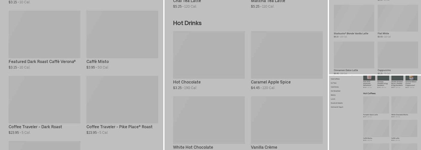 Starbucks Menu