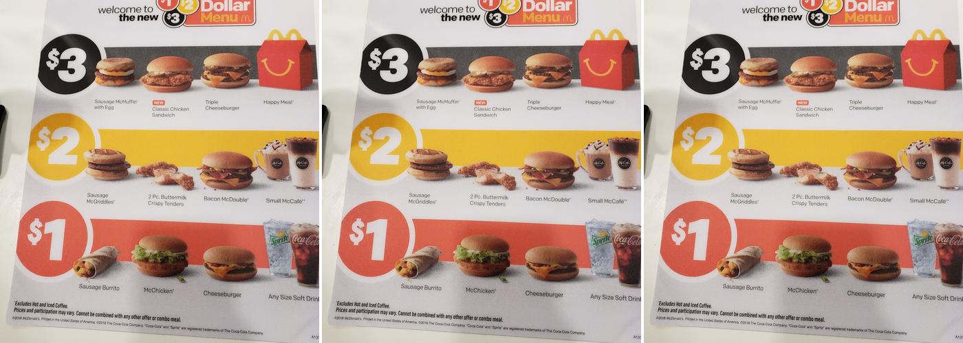 McDonald's Menu