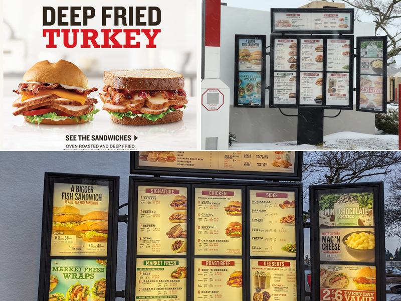 Arby's Menu
