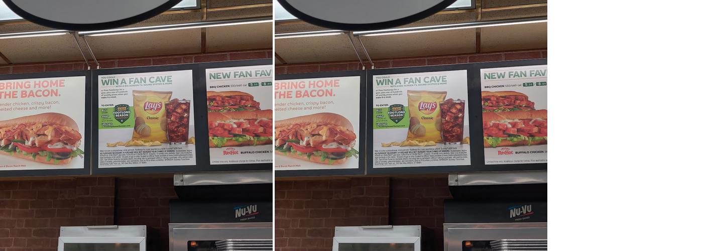 Subway Menu