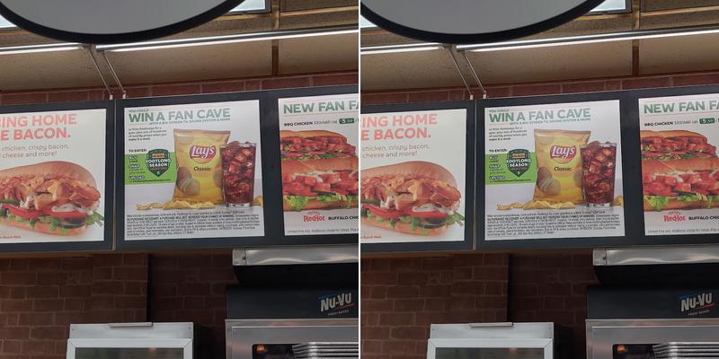 Subway Menu