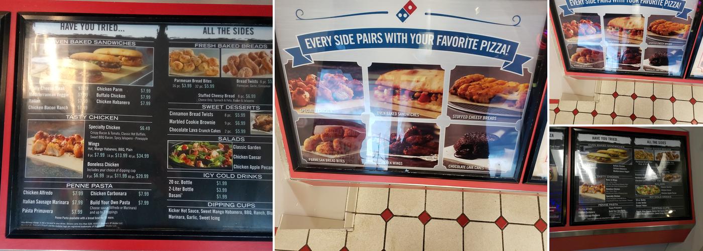 Domino's Pizza Menu