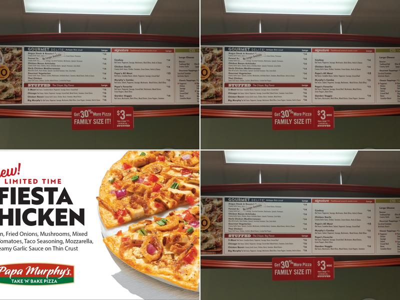 Papa Murphy's | Take 'N' Bake Pizza Menu