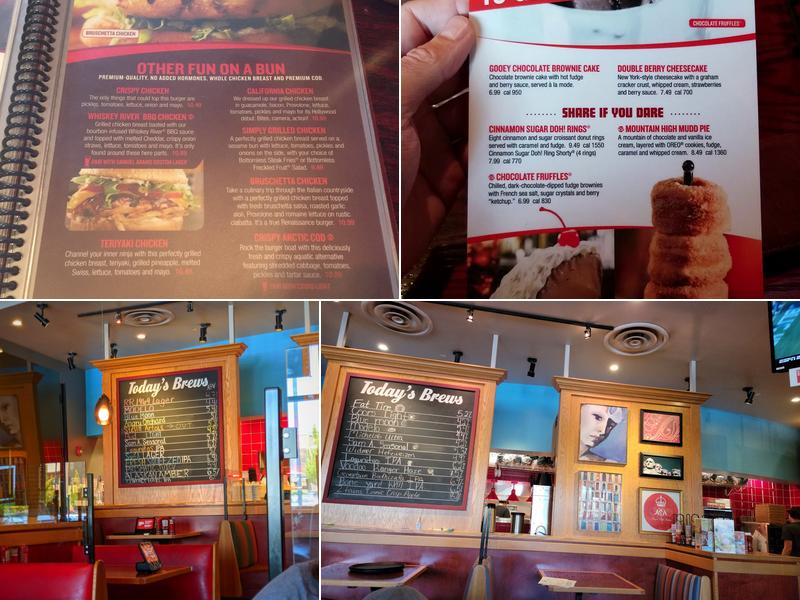 Red Robin Gourmet Burgers and Brews Menu