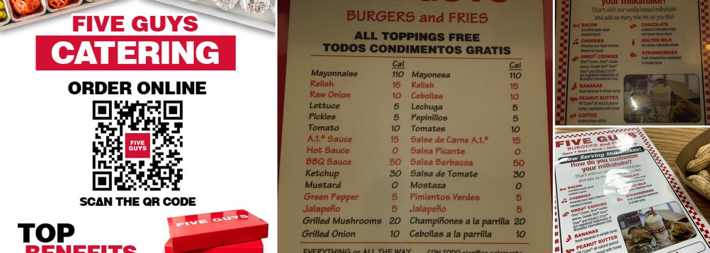 Five Guys Menu