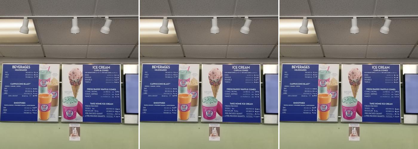 Baskin-Robbins Menu