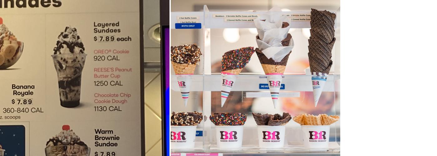 Baskin-Robbins Menu
