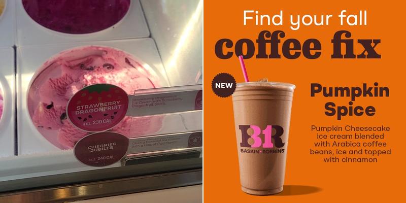 Baskin-Robbins Menu