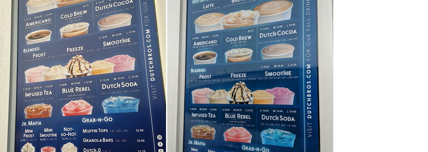 Dutch Bros Coffee Menu