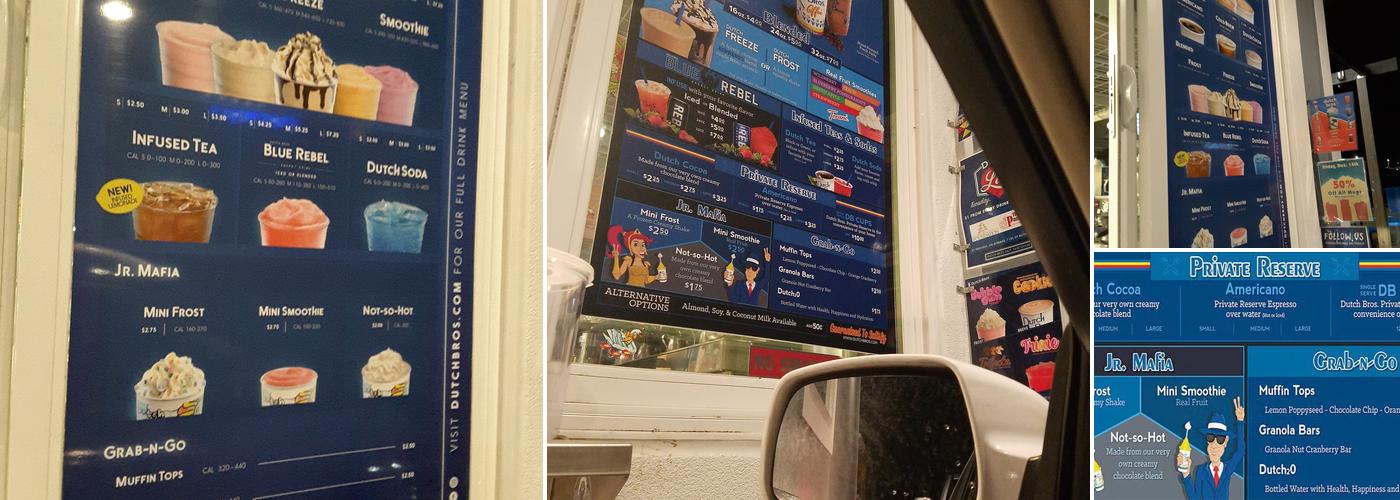 Dutch Bros Coffee Menu