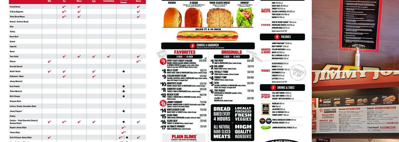 Jimmy John's Menu