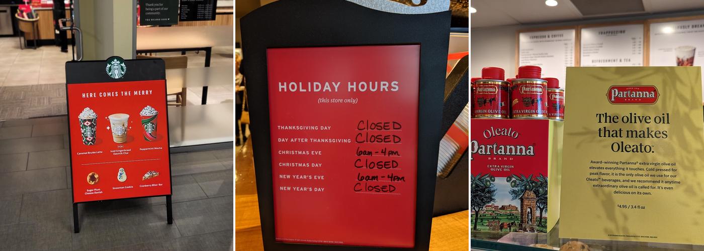 Starbucks Coffee Company Menu