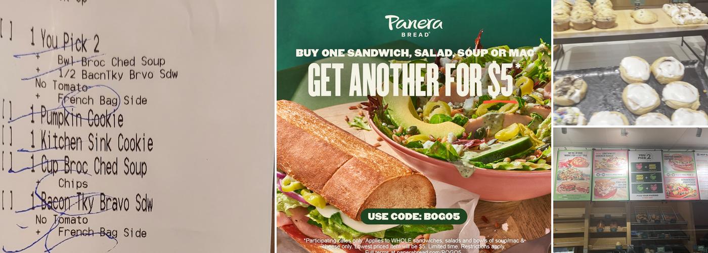 Panera Bread Menu