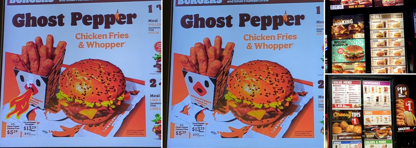 Burger King Menu